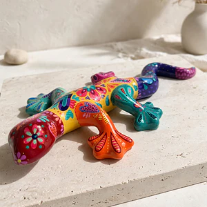 Taller Lagarto Multicolor con Resina - 1 Clase