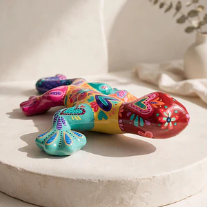 Taller Lagarto Multicolor con Resina - 1 Clase