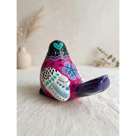 Taller Pájaro Multicolor con Resina - 1 Clase 2