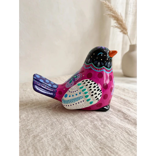 Taller Pájaro Multicolor con Resina - 1 Clase 1