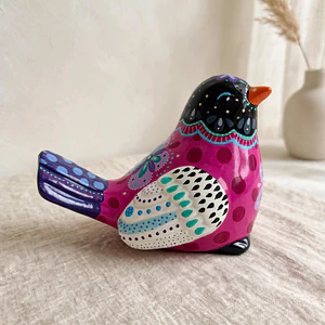 Taller Pájaro Multicolor con Resina - 1 Clase