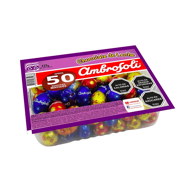 Bandeja Huevito Macizo Ambrosoli 50Un