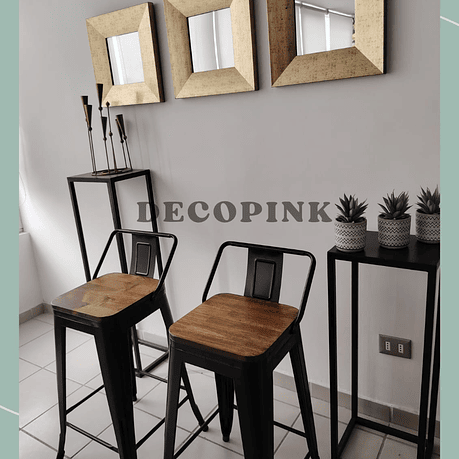 TABURETES TOLIX ASIENTO DE MADERA 8