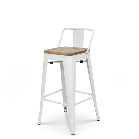 TABURETES TOLIX ASIENTO DE MADERA 3