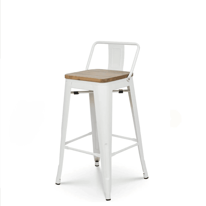 TABURETES TOLIX ASIENTO DE MADERA 3