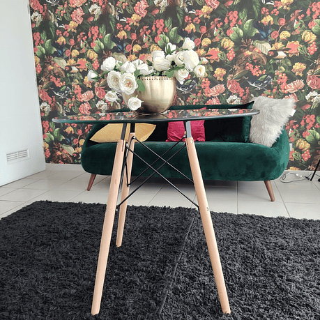 MESA EAMES 80CM- VIDRIO 2