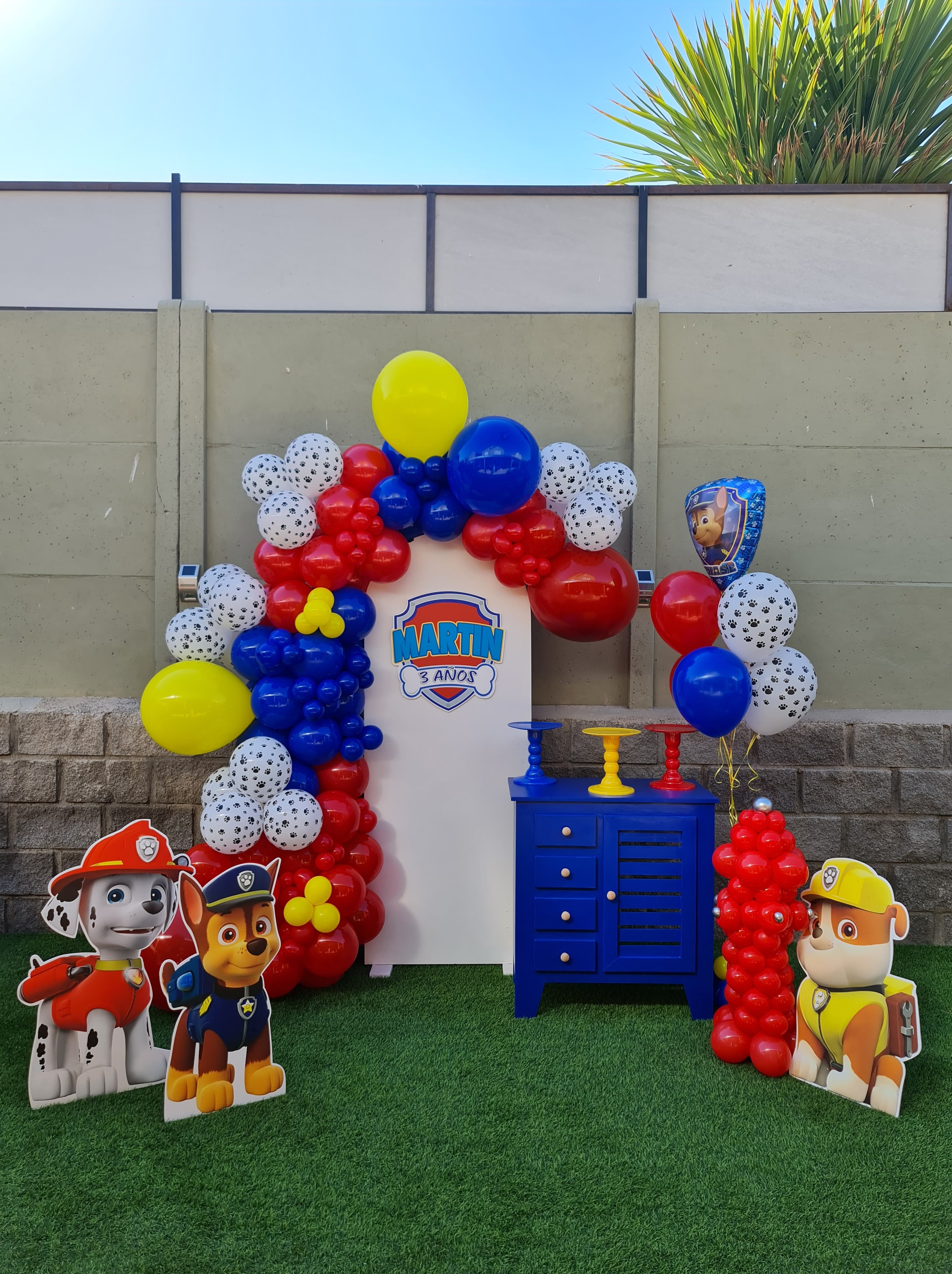 Decoración con Globos + Panel curvo, Diferentes Temáticas.