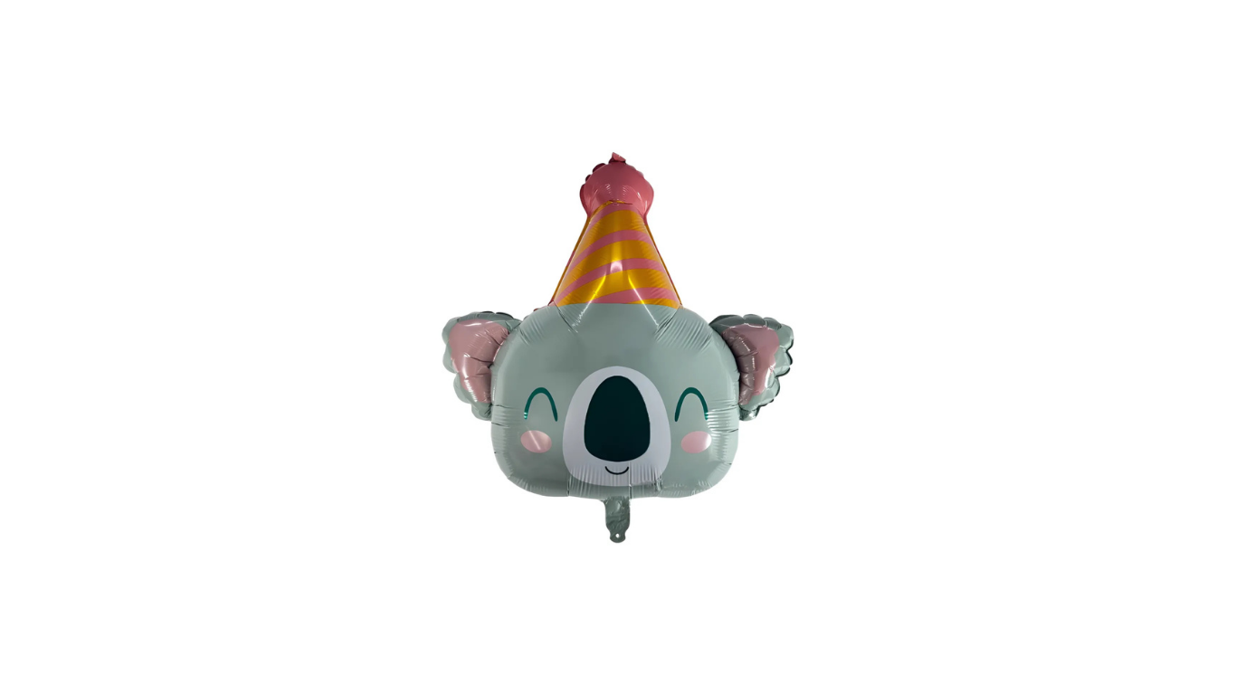 Globo Metálico Koala con Sombrero