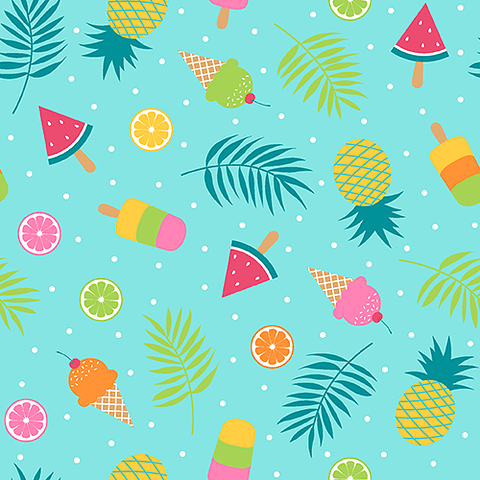 Transparencia Frutas y helado tropical