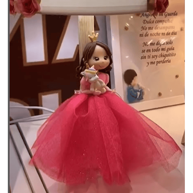 lampara-infantil-princesas-rosa