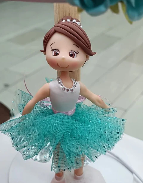 Lampara Bailarina Turquesa