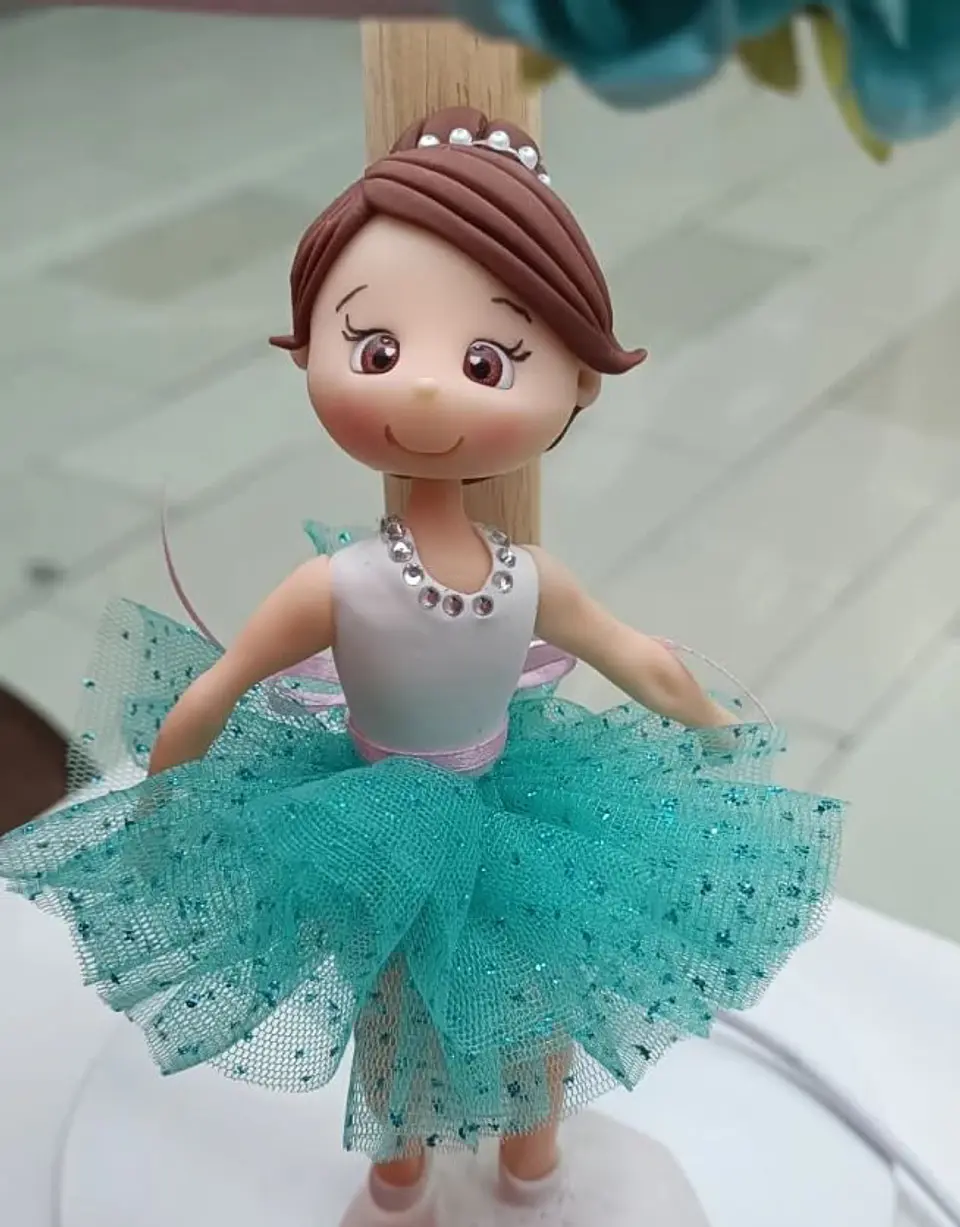 Lampara Bailarina Turquesa 1