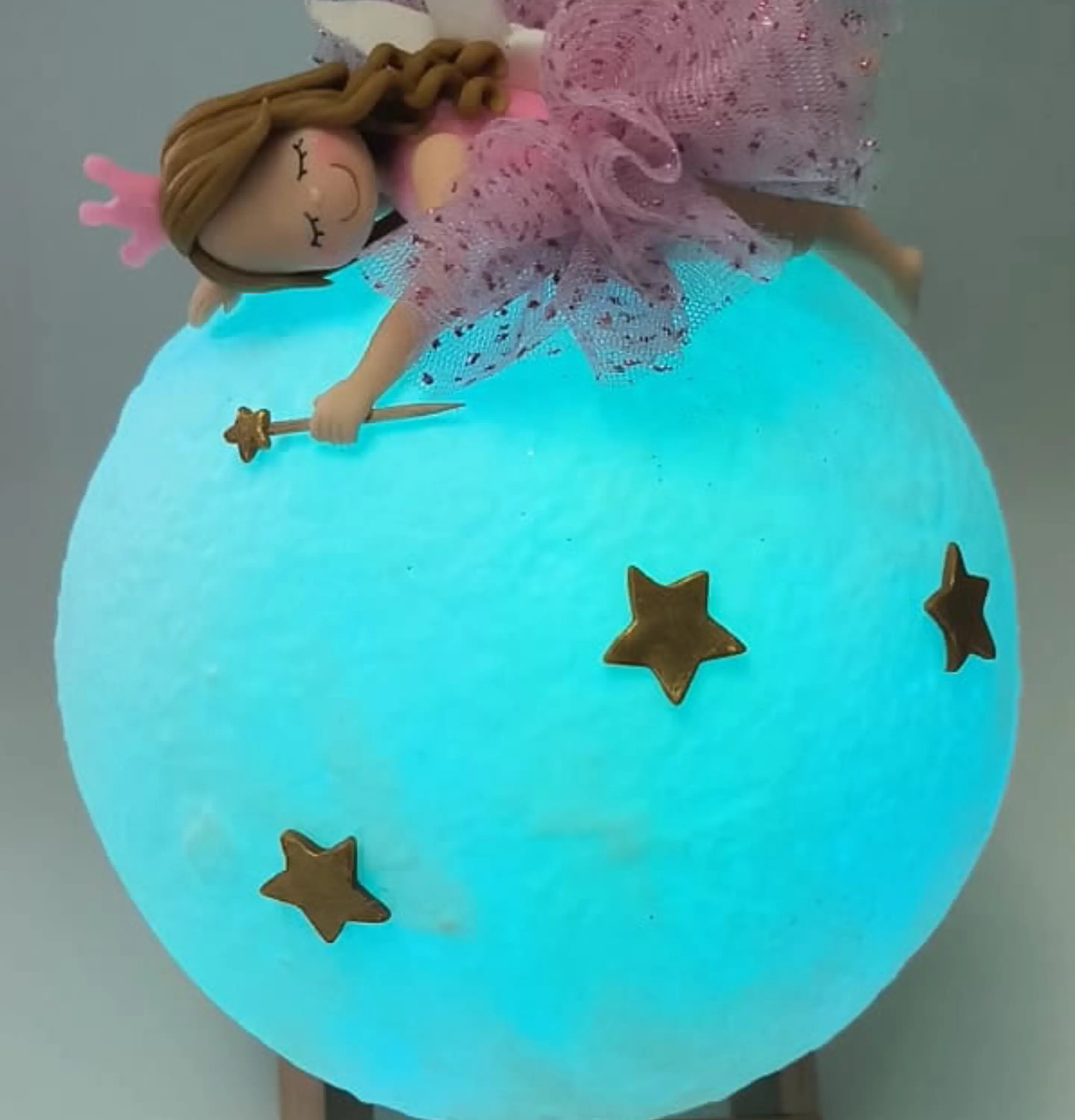 Lampara Luna Hada Rosada 3