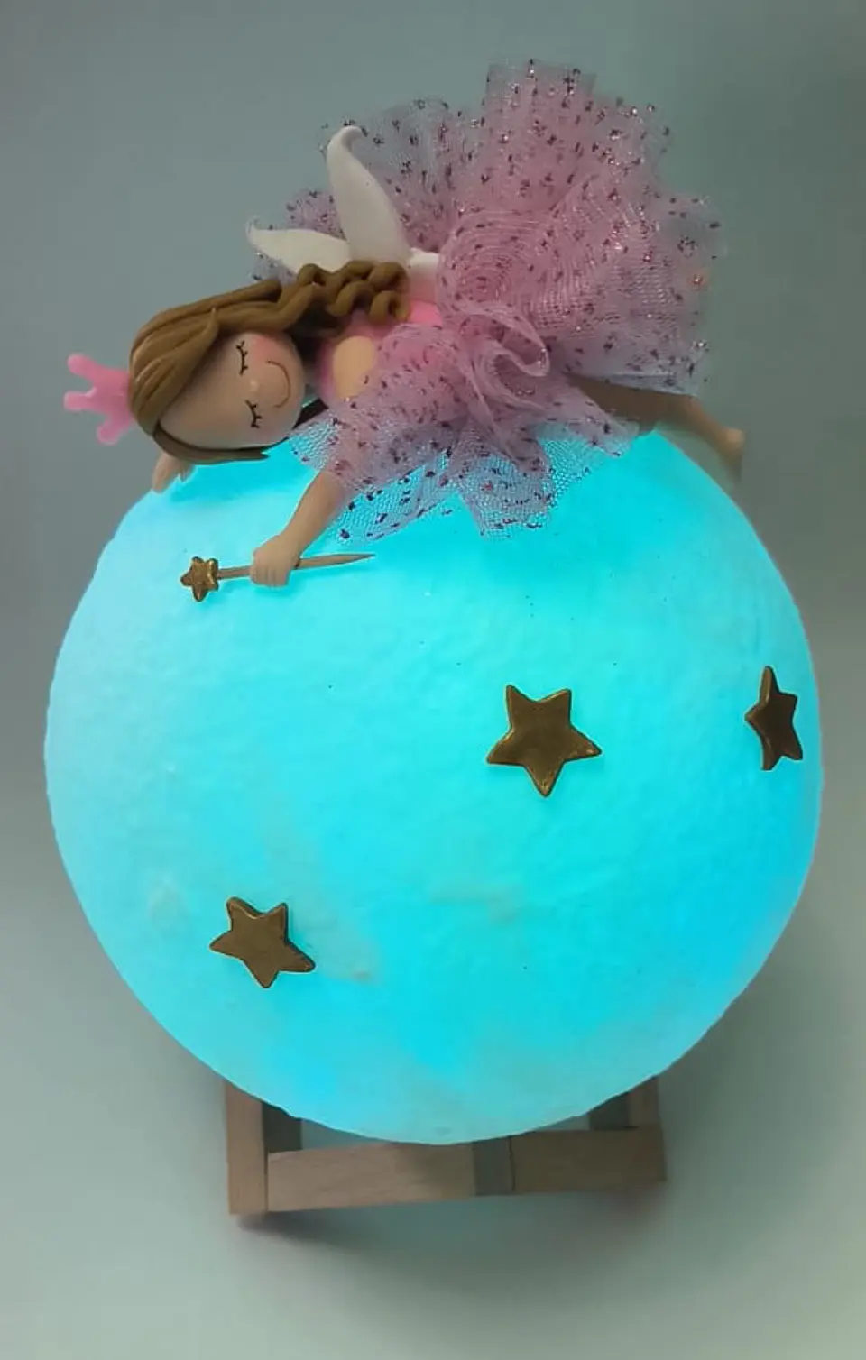 Lampara Luna Hada Rosada 3