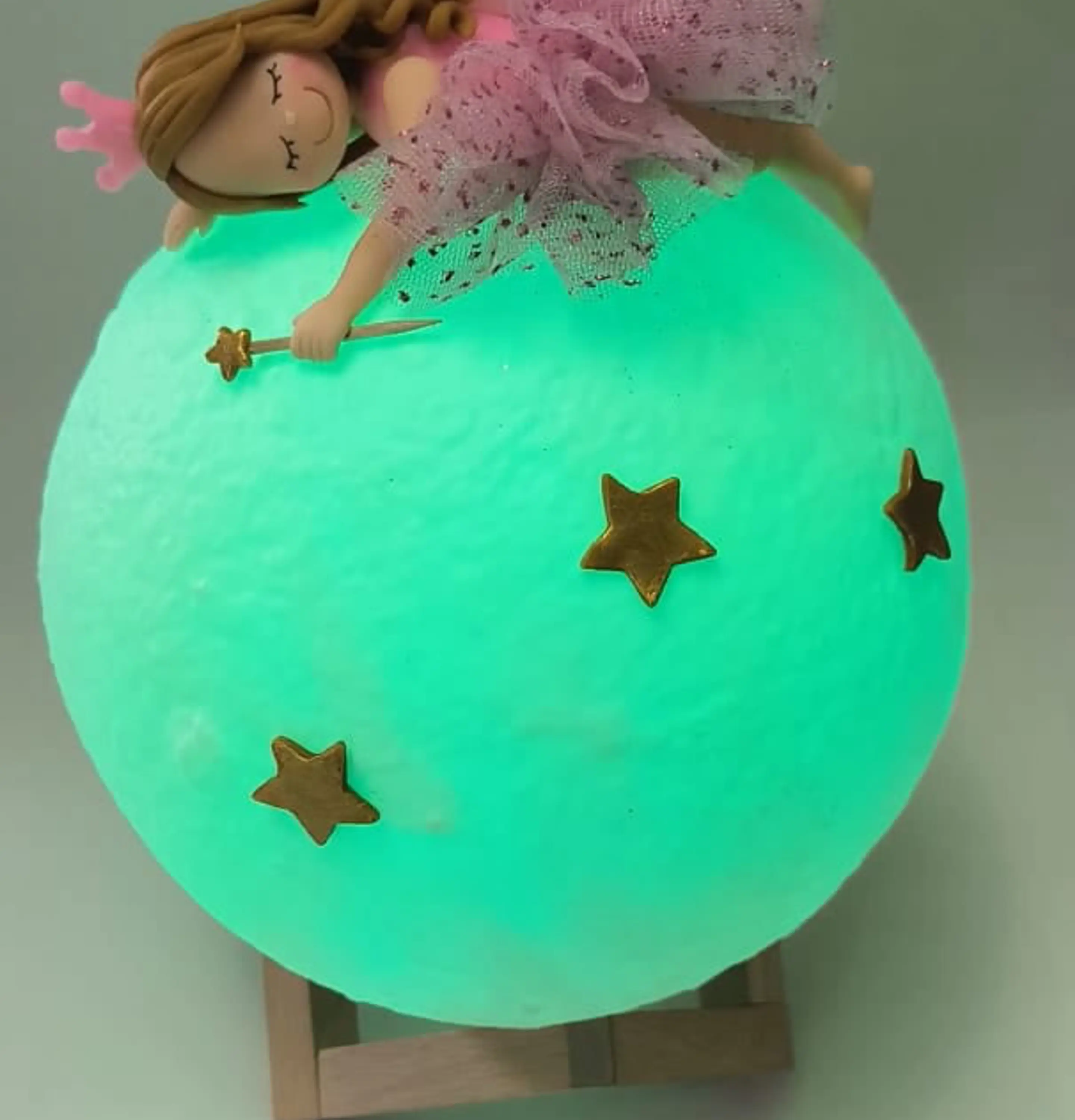 Lampara Luna Hada Rosada 4