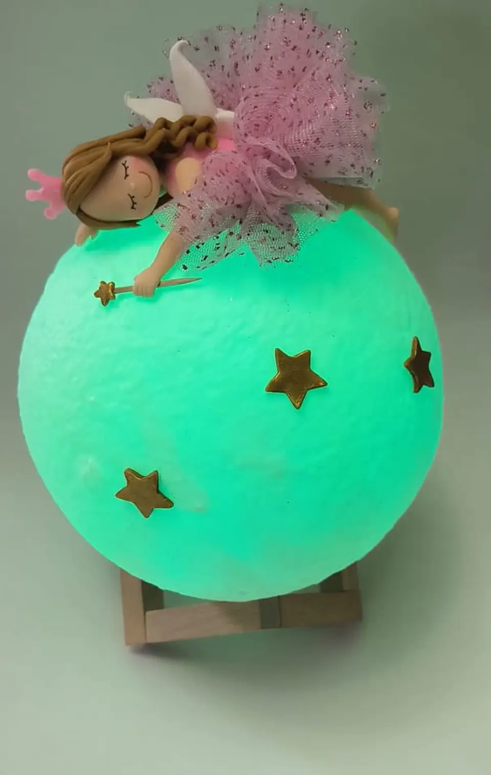 Lampara Luna Hada Rosada 4