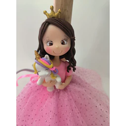 Lampara Princesa Unicornio Rosada