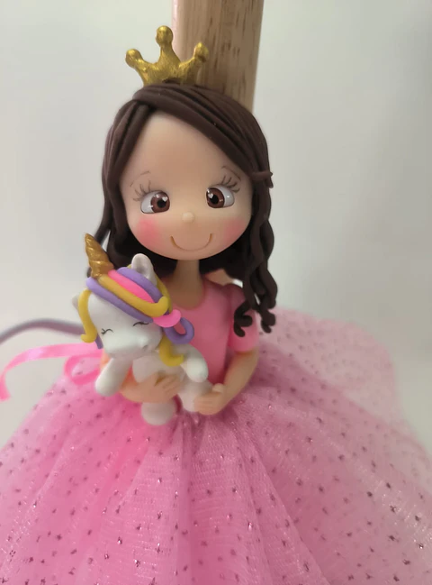 Lampara Princesa Unicornio Rosada