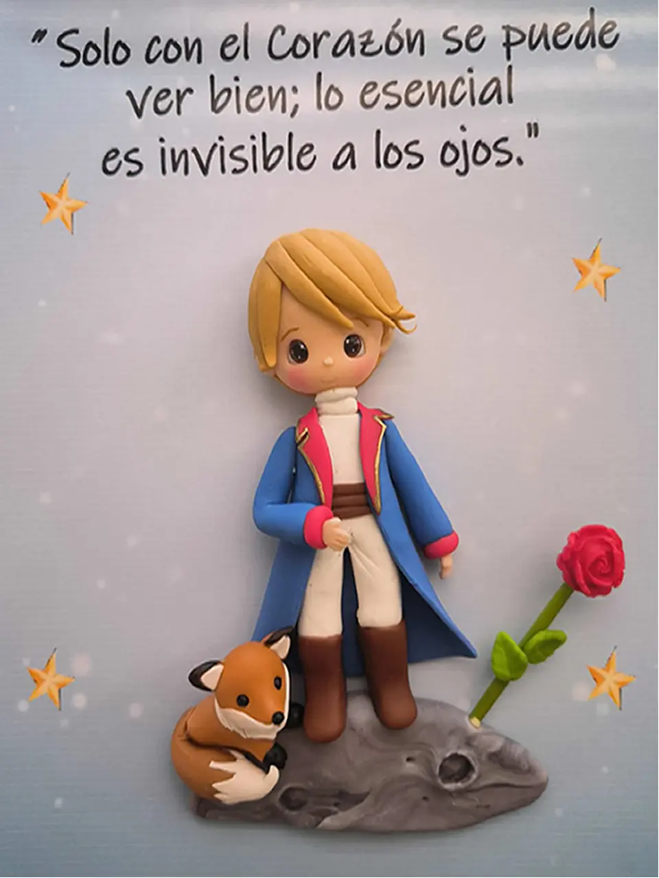 Cuadro Principito Azul 2