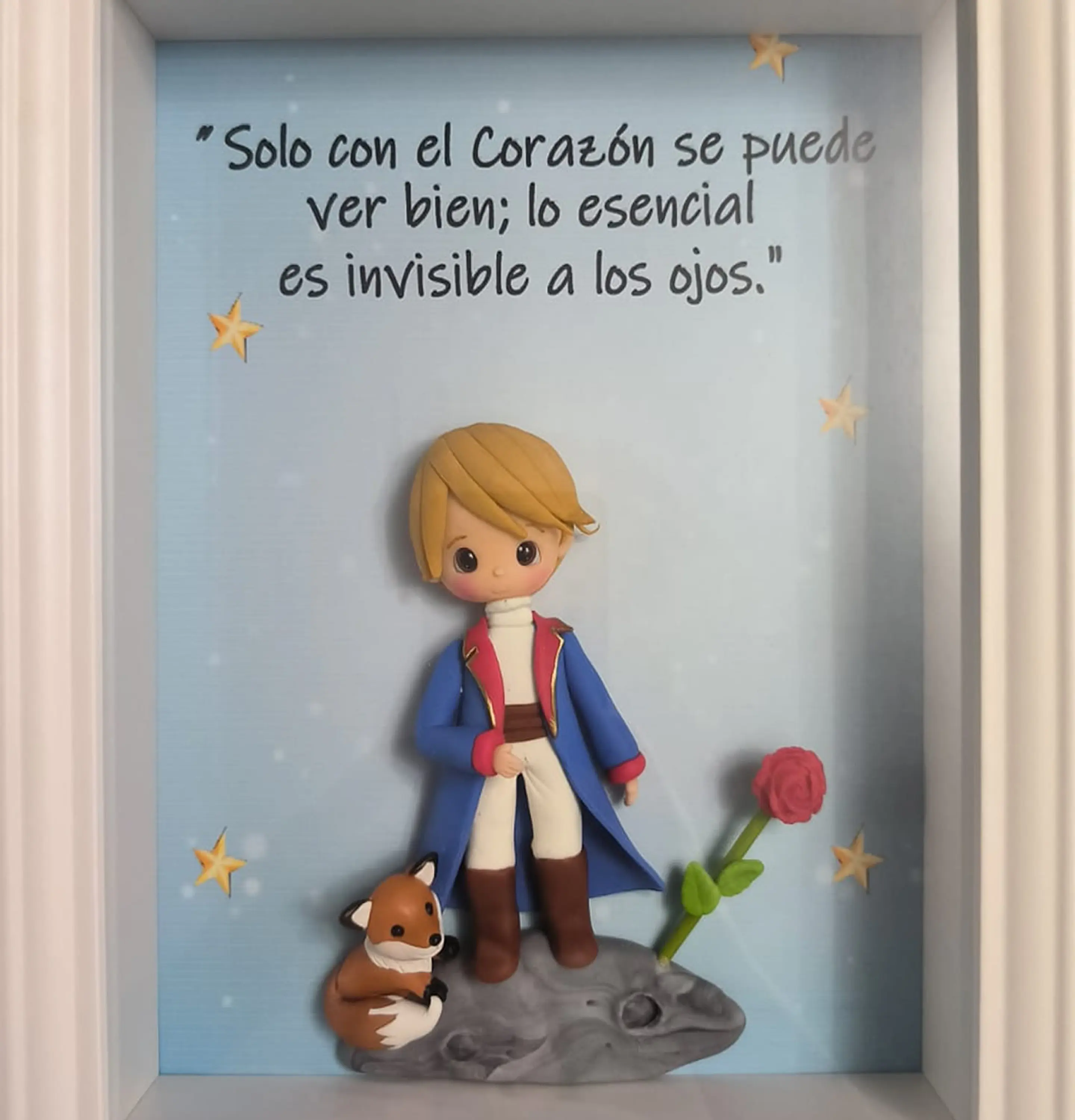 Cuadro Principito Azul 1