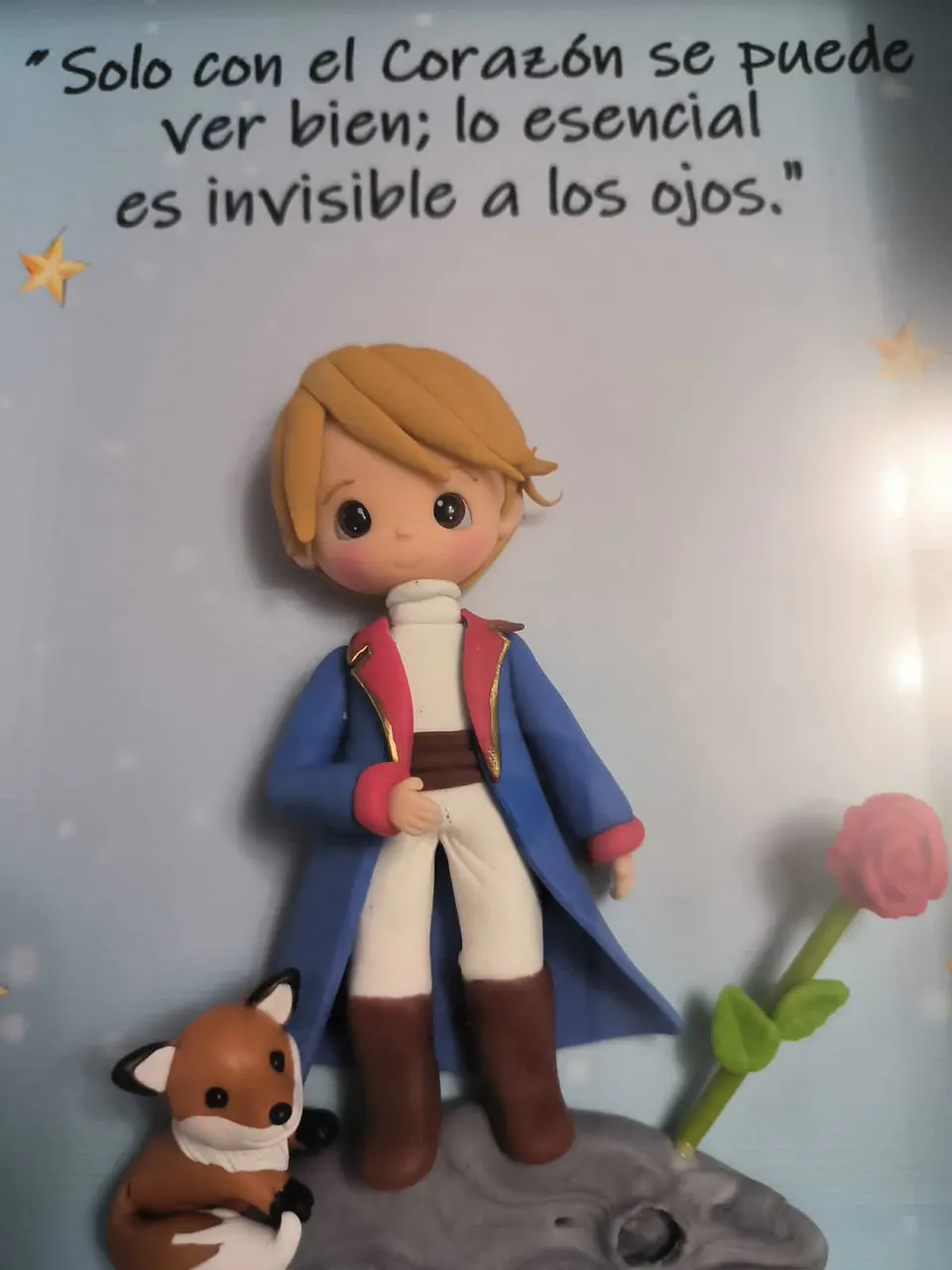 Cuadro Principito Azul 3