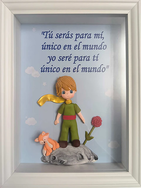 Cuadro Principito Versión Verde