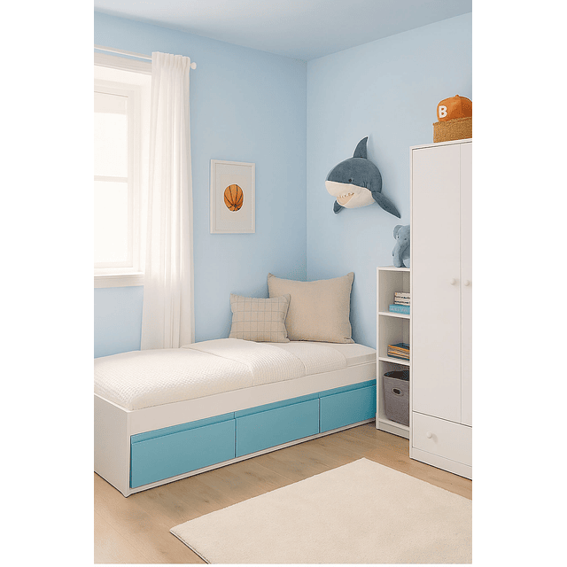 Cama 3 cajones 1.5 Plazas