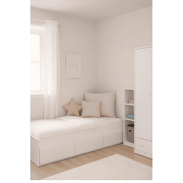 Cama 3 cajones 1.5 Plazas