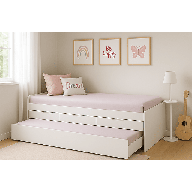 Cama 3 cajones + Cama Nido 1 Plaza