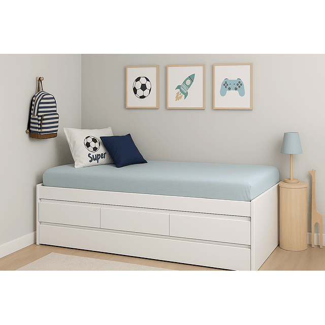 Cama 3 cajones + Cama Nido 1 Plaza