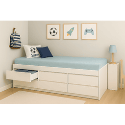 Cama 6 Cajones 1 Pza.