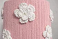 Lampara Velador - Linea Crochet Rosa flor blanca - Miniatura 3