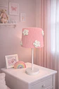 Lampara Velador - Linea Crochet Rosa flor blanca - Miniatura 2