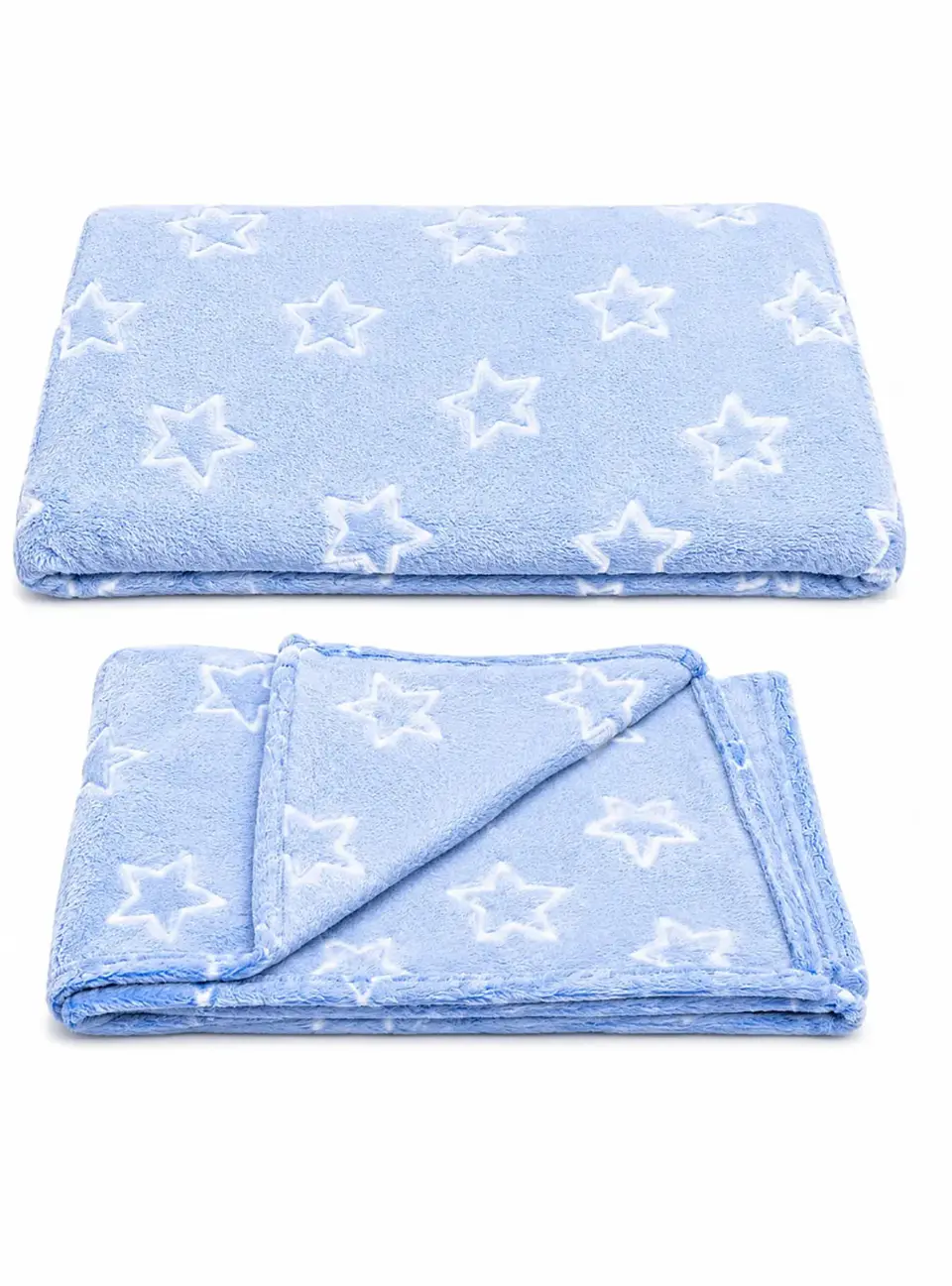 Manta Infantil Luminosa - Celeste con estrellas 3