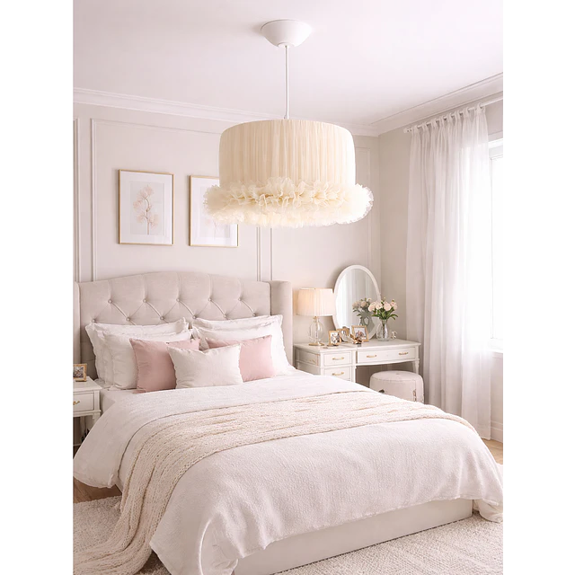 Lampara Colgante - Linea Cisne Crema
