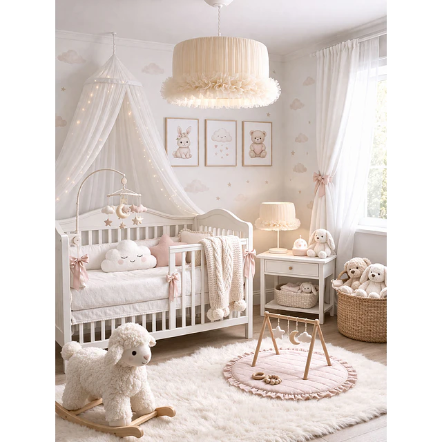 Lampara Colgante - Linea Cisne Crema