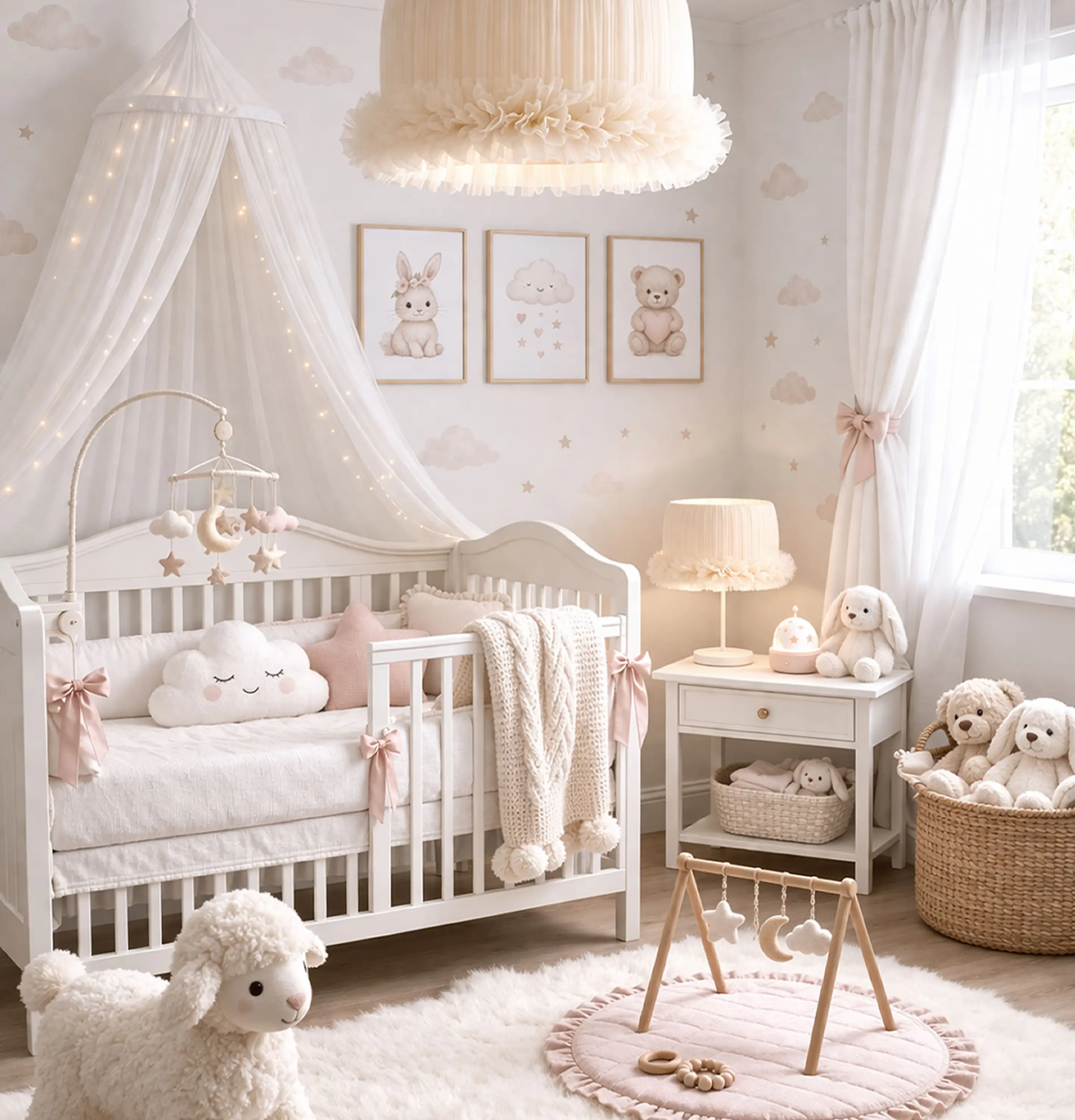 Lampara Colgante - Linea Cisne Crema 3
