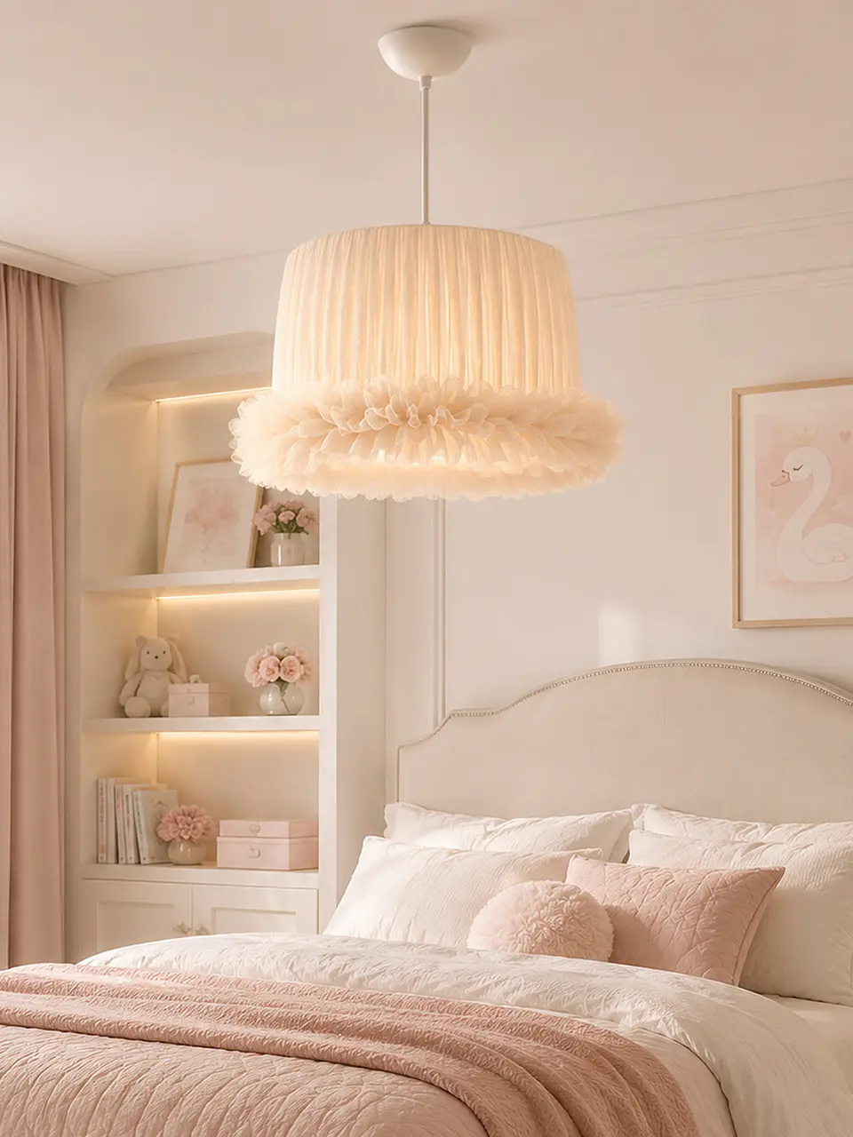 Lampara Colgante - Linea Cisne Beige 2