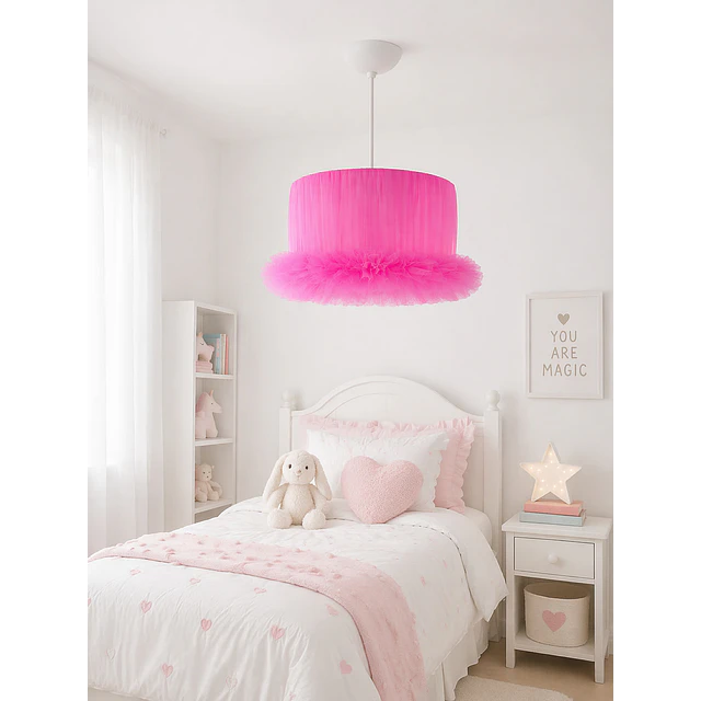 Lampara Colgante - Linea Cisne Fuxia