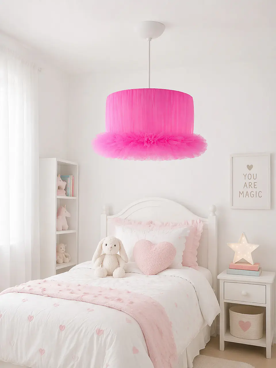 Lampara Colgante - Linea Cisne Fucsia 5