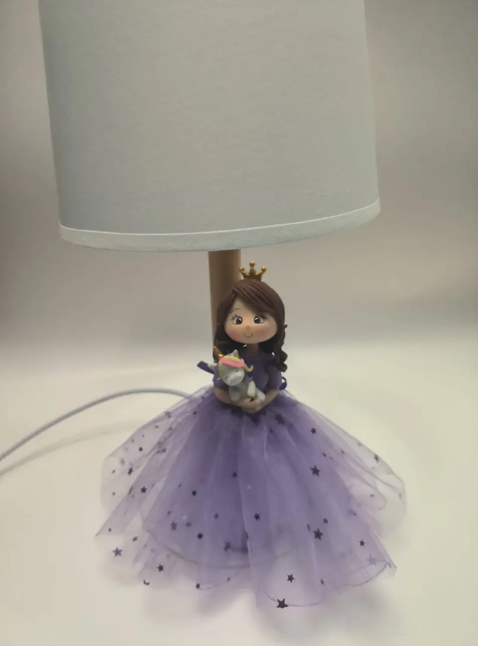 Lampara Princesa Unicornio Lila 3