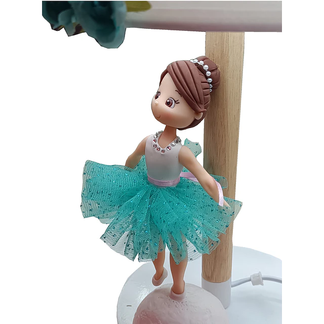 Lampara Bailarina Turquesa
