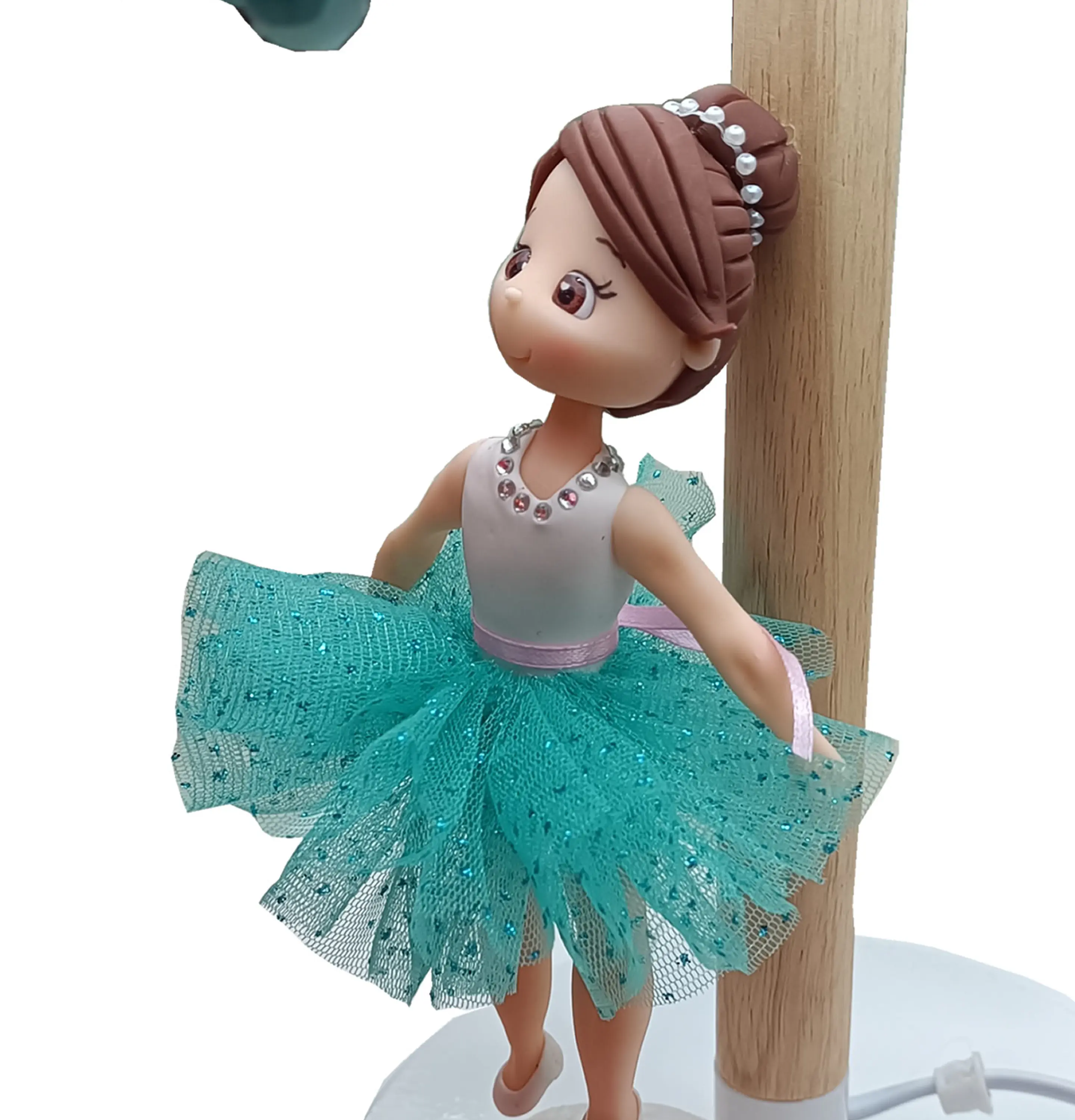 Lampara Bailarina Turquesa 2