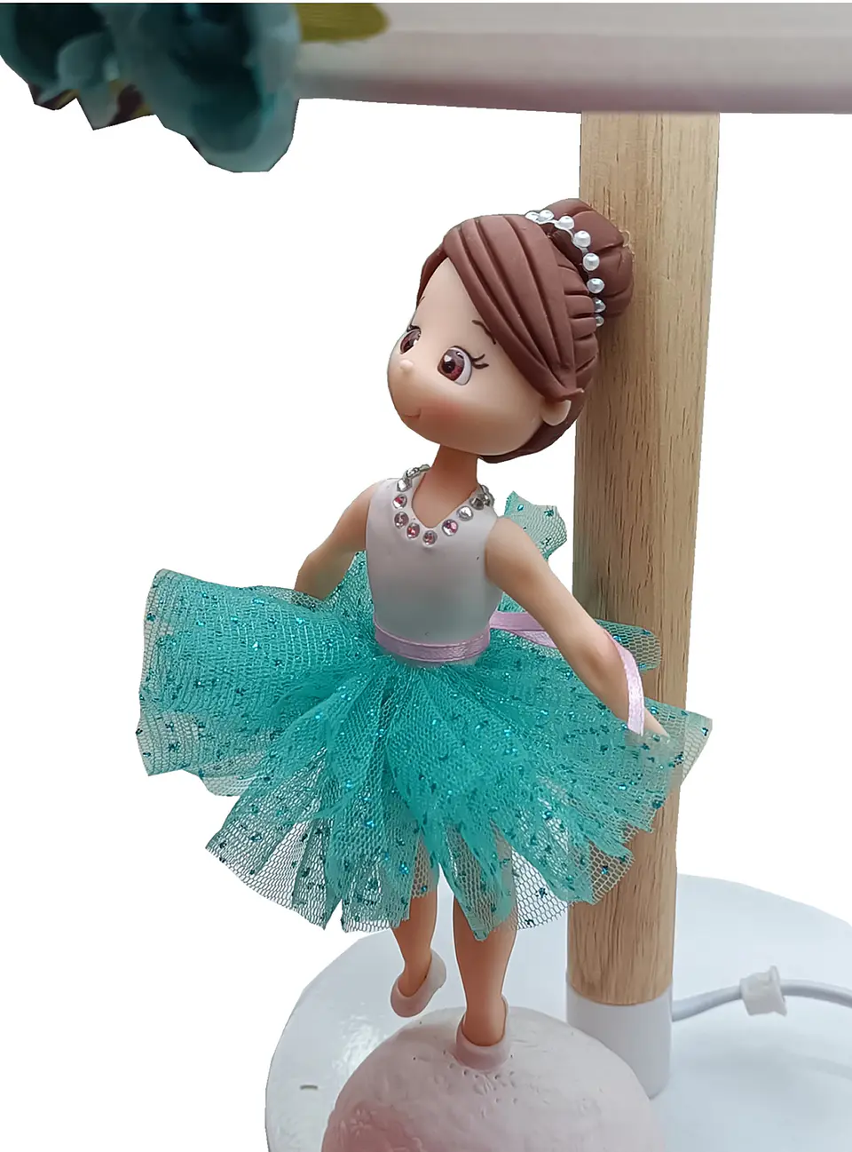 Lampara Bailarina Turquesa 2