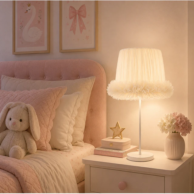 Lampara Velador -Linea Cisne Beige