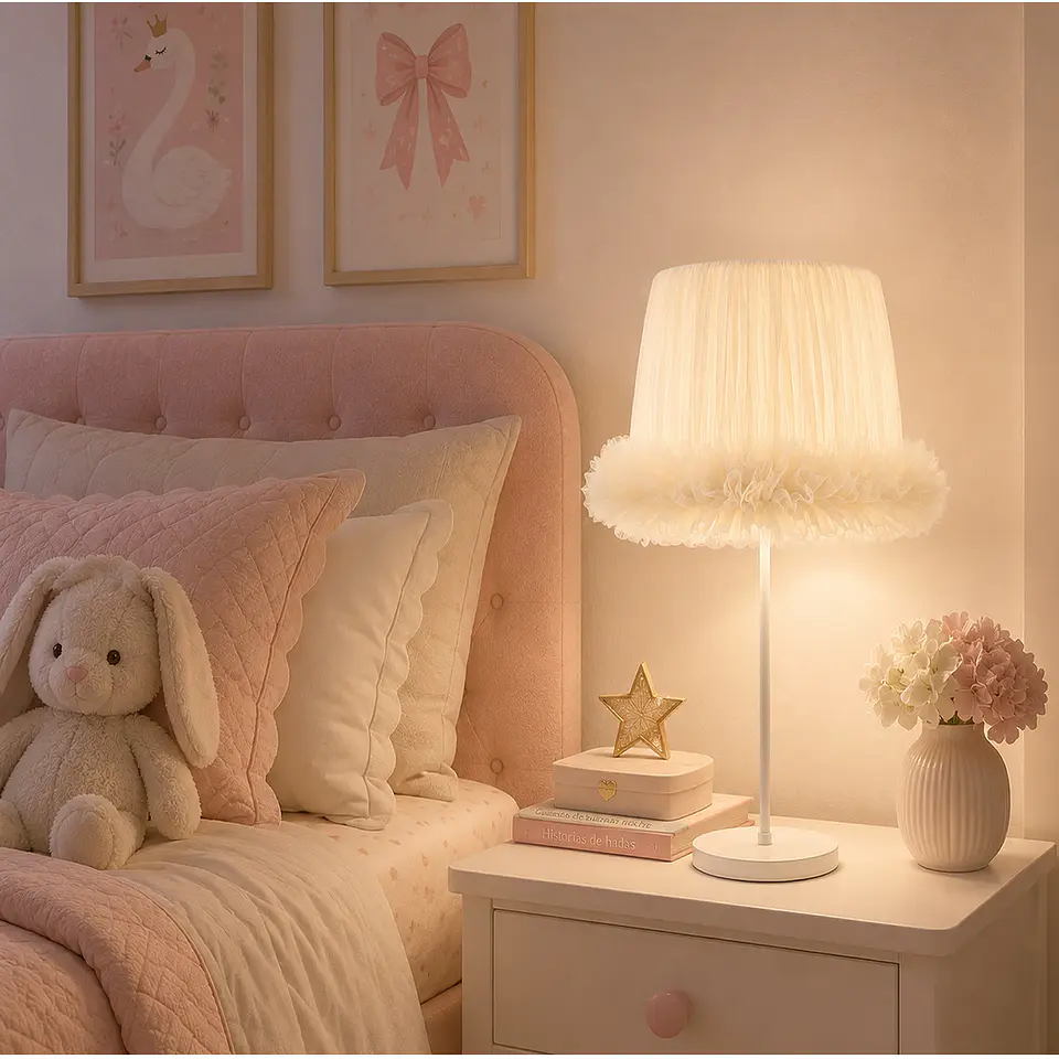 Lampara Velador -Linea Cisne Beige 3