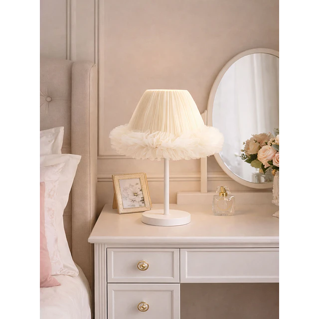 Lampara Velador -Linea Cisne Crema