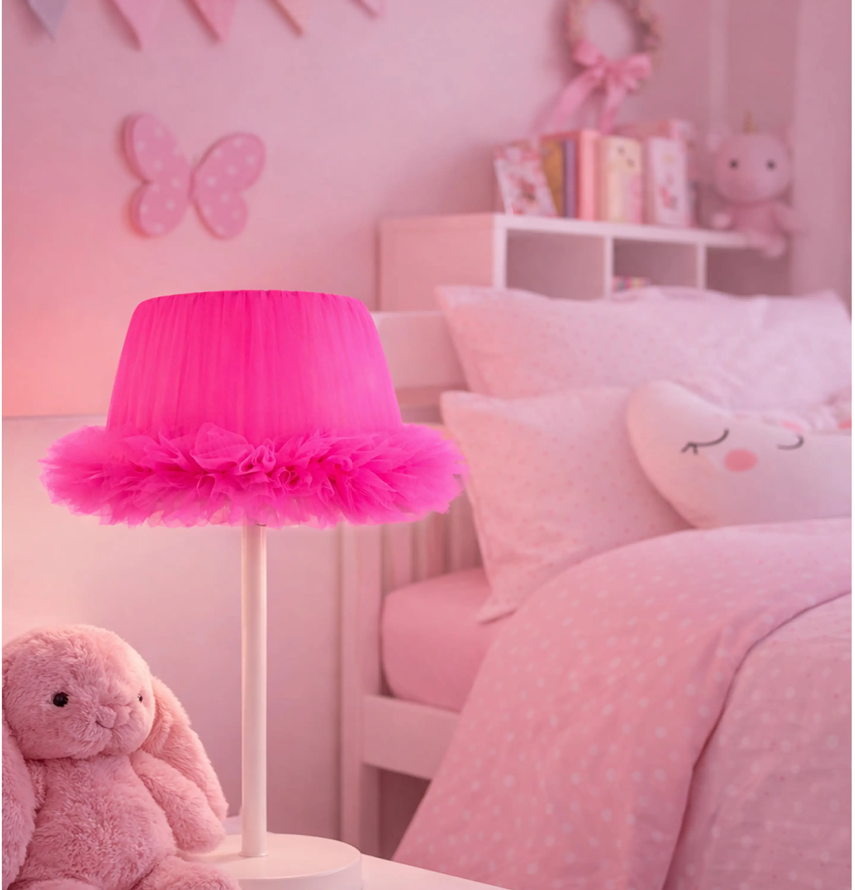 Lampara Velador -Linea Cisne Fucsia 2