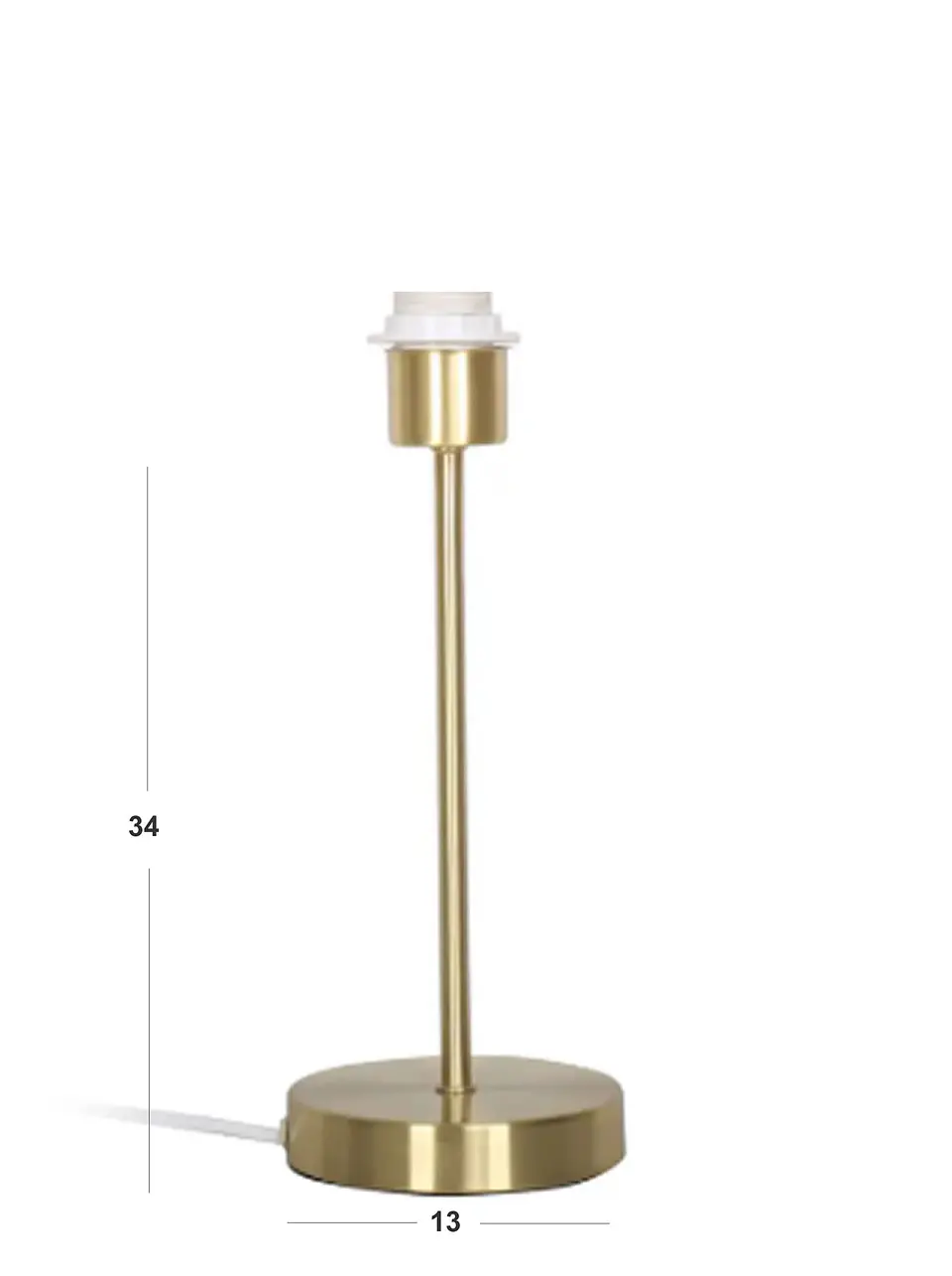 Lampara Velador -Linea Cisne Blanco- Base Dorada 3