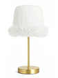Lampara Velador -Linea Cisne Blanco- Base Dorada - Miniatura 1